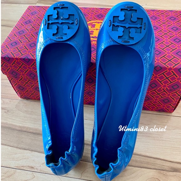 Tory Burch Shoes - 🚫SOLD🚫🍀Tory Burch🍀🥿Miller flats/shoes/ballets/leather/blue/excellent condt